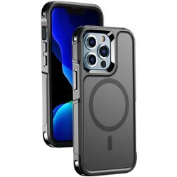 Mobigear Traveller iPhone 13 Pro Max MagSafe Hoesje Hardcase Backcover Shockproof - Zwart