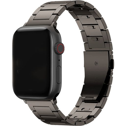 Mobigear Sydney Titanium Apple Watch Bandje Vouwsluiting - 42/41/40/38 mm - Spacegrijs