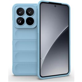 Mobigear Bumpy Xiaomi 15 Pro Hoesje Flexibel TPU Backcover - Blauw