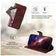 Mobigear Zipper iPhone 17 Pro Hoesje Bookcase Portemonnee - Bruin