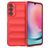 Mobigear Bumpy Samsung Galaxy A24 Hoesje Flexibel TPU Backcover - Rood