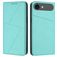 Mobigear Frosted Flip iPhone Air Hoesje Bookcase Portemonnee - Blauw