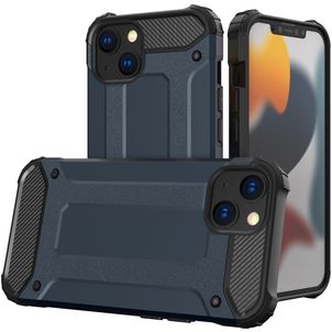 Mobigear Outdoor iPhone 15 Hoesje Hardcase Backcover Shockproof - Marineblauw