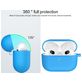 Mobigear Classic Apple AirPods 3 Hoesje Flexibel Siliconen - Blauw