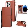 Mobigear Wallet iPhone 14 Pro Hoesje Bookcase Portemonnee - Bruin