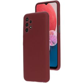 Mobiparts Samsung Galaxy A13 4G Siliconen Hoesje Backcover - Plum Red
