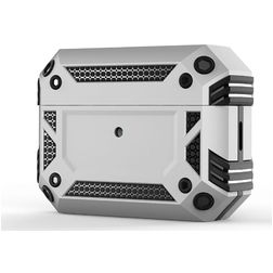 Mobigear Armor Apple AirPods Pro 2 Shockproof Hardcase Hoesje - Zilver