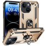 Mobigear Armor Ring iPhone 15 Plus Hoesje Hardcase Backcover Shockproof met Ringhouder - Goud