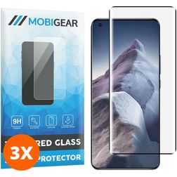 Mobigear Premium Xiaomi Mi 11 Ultra Glazen Screenprotector - Case Friendly - Zwart (3-Pack)