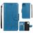 Mobigear Flowers iPhone 11 Hoesje Bookcase Portemonnee - Blauw