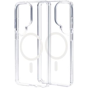 Mobiparts Hardcover Doorzichtig Samsung Galaxy S26 Ultra MagSafe Hoesje Hardcase Backcover - Transparant