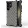 Mobigear Honeycomb Samsung Galaxy S24 Ultra Hoesje Hardcase Backcover Shockproof - Zwart
