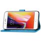 Mobigear Clover iPhone 7 Hoesje Bookcase Portemonnee - Blauw
