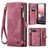 CaseMe 008 Google Pixel 9a Hoesje Uitneembare 2in1 Bookcase Portemonnee - Rood