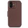Decoded Detachable Wallet iPhone 17 MagSafe Hoesje Echt Leer Uitneembare 2in1 Bookcase Portemonnee - Chocolate Brown