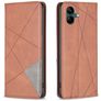 Mobigear Rhombus slim Samsung Galaxy A05 Hoesje Bookcase - Bruin