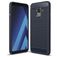 Mobigear Brushed Slim Samsung Galaxy A8 (2018) Hoesje Flexibel TPU Backcover - Marineblauw