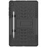 Mobigear Tire Samsung Galaxy Tab S6 Lite Hardcase Backcover + Stylus Houder + Standaard - Zwart