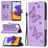 Mobigear Butterfly Samsung Galaxy A22 5G Hoesje Bookcase Portemonnee - Paars