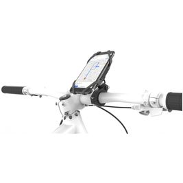 Mobilize Telefoonhouder Fiets / Motor Fietsstuur Bevestiging Klem Universeel (max 15 cm x 8 cm) - Zwart