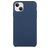 Mobigear Rubber Touch iPhone 15 Siliconen Hoesje Backcover - Donkerblauw