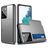 Mobigear Brushed Credit Card Slot Case Gray Samsung Galaxy S21 Ultra