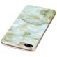 Mobigear Marble iPhone 8 Plus Hoesje Flexibel TPU Backcover - Groen