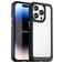 Mobigear Crystal iPhone 15 Pro Max Hoesje Hardcase Backcover - Transparant / Zwart