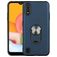 Mobigear Armor Ring Samsung Galaxy A01 Hoesje Hardcase Backcover Shockproof met Ringhouder - Blauw