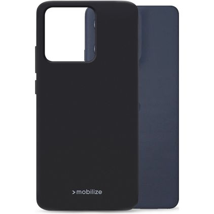 Mobilize Rubber Gelly Motorola Moto G86 Power Hoesje Flexibel TPU Backcover - Zwart