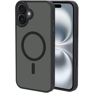 Mobiparts Hardcover iPhone 16 Plus MagSafe Hoesje Hardcase Backcover - Satin Black