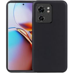 Mobigear Colors Motorola Edge 40 Hoesje Flexibel TPU Backcover - Zwart