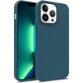 Mobigear Bio iPhone 15 Pro Hoesje Eco Friendly Backcover - Blauw Mobigear Bio iPhone 15 Pro Hoesje Eco Friendly Backcover - Blauw