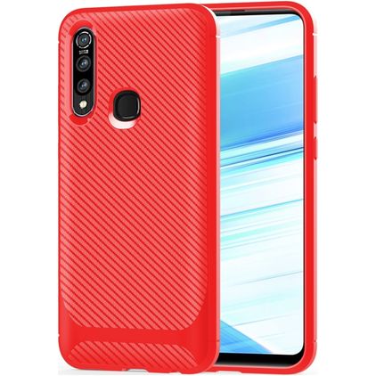 Mobigear Racing OPPO A31 Hoesje Flexibel TPU Backcover - Rood
