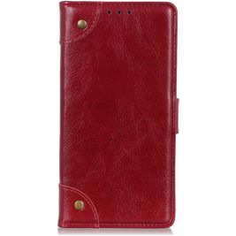 Mobigear Ranch Nokia 1.4 Hoesje Bookcase Portemonnee - Bordeaux Rood