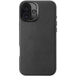 Decoded iPhone 16 Plus MagSafe Hoesje Echt Leer Backcover - Zwart