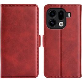 Mobigear Slim Magnet OPPO Find X9 Pro Hoesje Bookcase Portemonnee - Rood