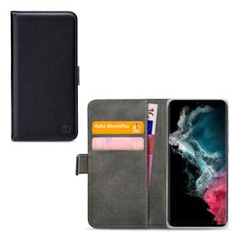 Mobilize Classic Gelly Wallet Samsung Galaxy S22 Ultra Hoesje Bookcase Portemonnee - Zwart