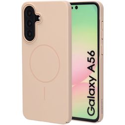 Mobiparts Slim Line Samsung Galaxy A56 MagSafe Hoesje Hardcase Backcover - Dune Sand