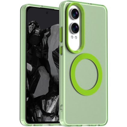 Mobigear Shockproof OnePlus Nord CE 4 Lite MagSafe Hoesje Hardcase Backcover - Groen
