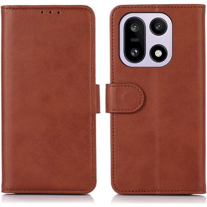 Mobigear Wallet OnePlus 15 Hoesje Bookcase Portemonnee - Bruin