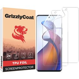 GrizzlyCoat Motorola Edge 30 Fusion Hydrogel TPU Screenprotector - Case Friendly (2-Pack)