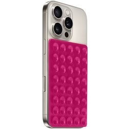 Mobiparts Sticky Pad Zuignap Telefoonhouder - Magenta Universeel