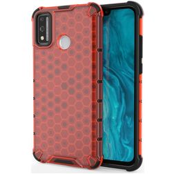 Mobigear Honeycomb HONOR 9X Lite Hoesje Hardcase Backcover Shockproof - Rood
