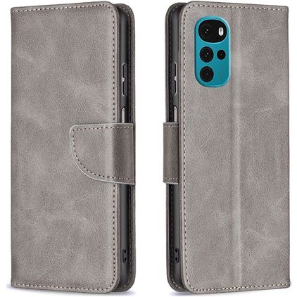 Mobigear Excellent Motorola Moto G22 Hoesje Bookcase Portemonnee - Grijs