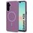 Mobiparts Slim Line Samsung Galaxy A26 MagSafe Hoesje Hardcase Backcover - Imperial Purple