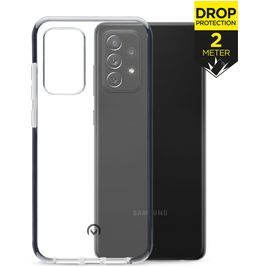 Mobilize Shatterproof Samsung Galaxy A72 Hoesje Hardcase Backcover Shockproof - Transparant / Zwart