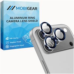 Mobigear Single Lens iPhone 17 Pro Max Glazen Camera Lens Protector - Case Friendly - Blauw