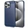Mobigear Brushed Slim iPhone 16 Pro Max Hoesje Flexibel TPU Backcover - Blauw