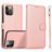Mobigear Wallet iPhone 16 Pro Max Hoesje Uitneembare 2in1 Bookcase Portemonnee - Roségoud